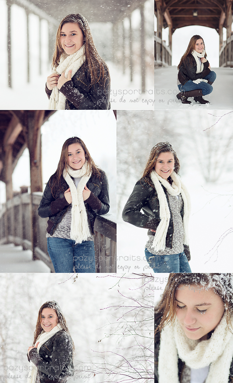 Pazy's Portraits | snow girl | downriver mi senior photographer